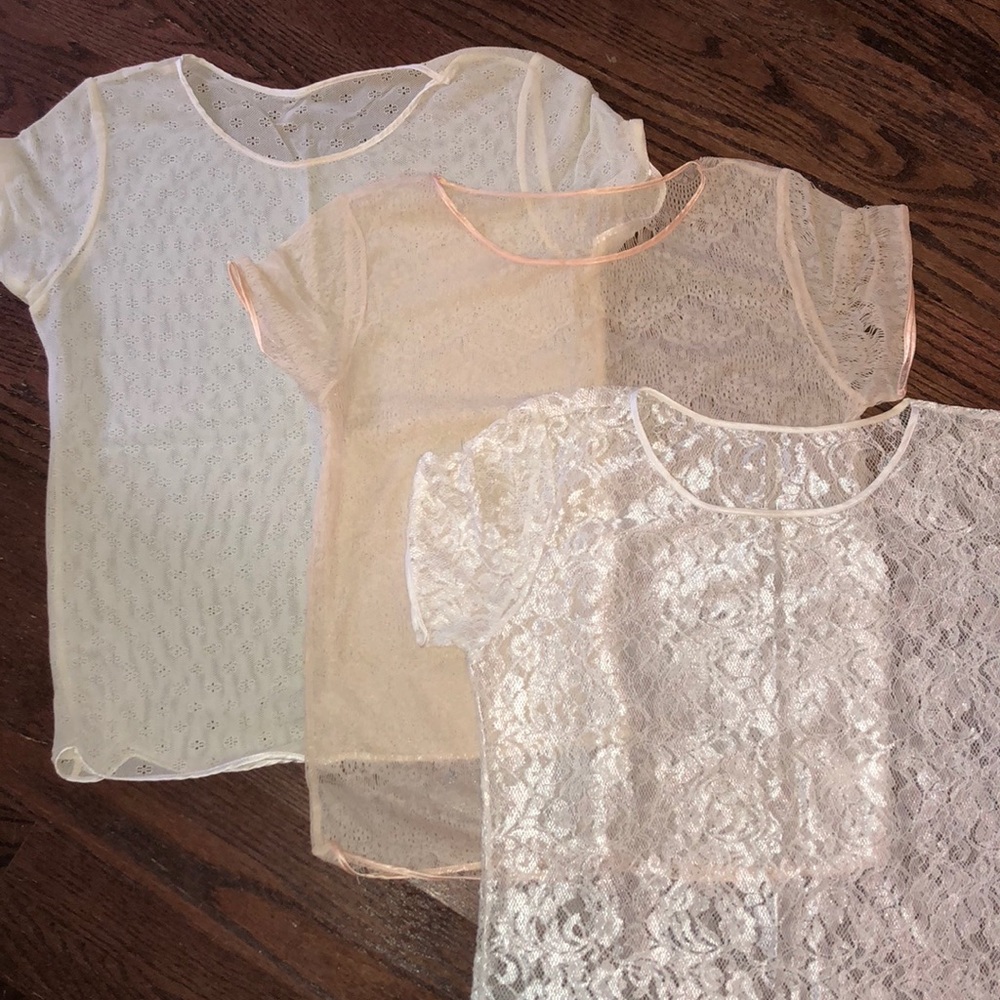American Apparel Lace Shirts Bundle!!!